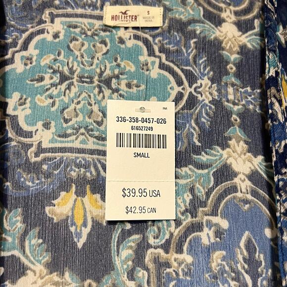 Hollister Bell Sleeve Kimono S NWT - Picture 2 of 4